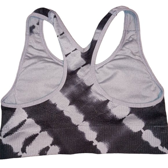 Victoria Secret Pink Sport bra Seamless lightly lined Small Tie-dye blac… - Picture 3 of 10